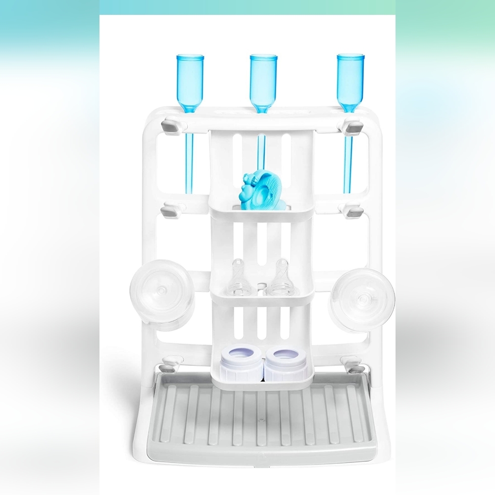 Munchkin Tidy Dry Space Saving Vertical Bottle Drying Rack for Baby Bottles